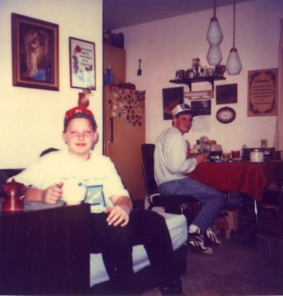 Justin and Nathan at grandmas