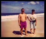 Surfing beach on Oahu Island with Dennis and Emo