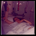 Sherri has a bolt in her arm