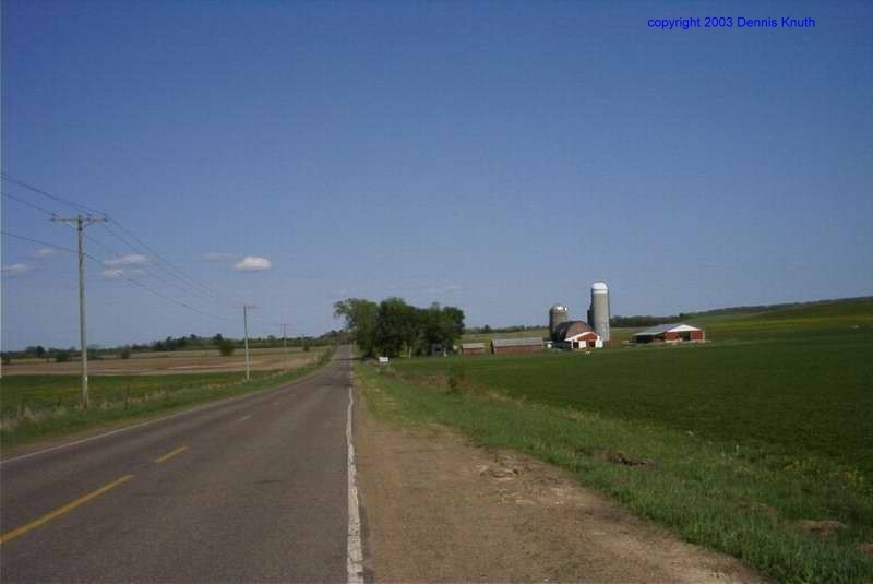 Dairy farm in Eau Claire Country near Augusta Wisconsin