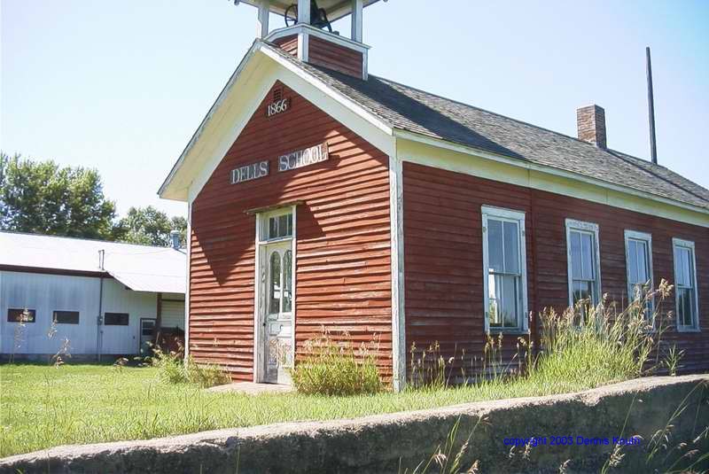 Ancient Dells School 1866 in Augusta Wisconsin
