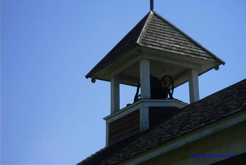 The school bell on the the one room school house
