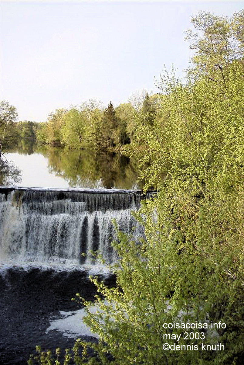 Glassy pond of the Dells Mill