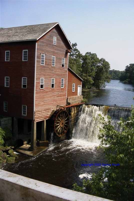 Summertime at the Dells Dam and Pond in Augusta 