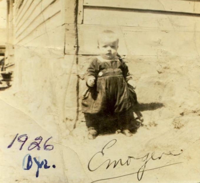 Emogene Grams at one year in 1926