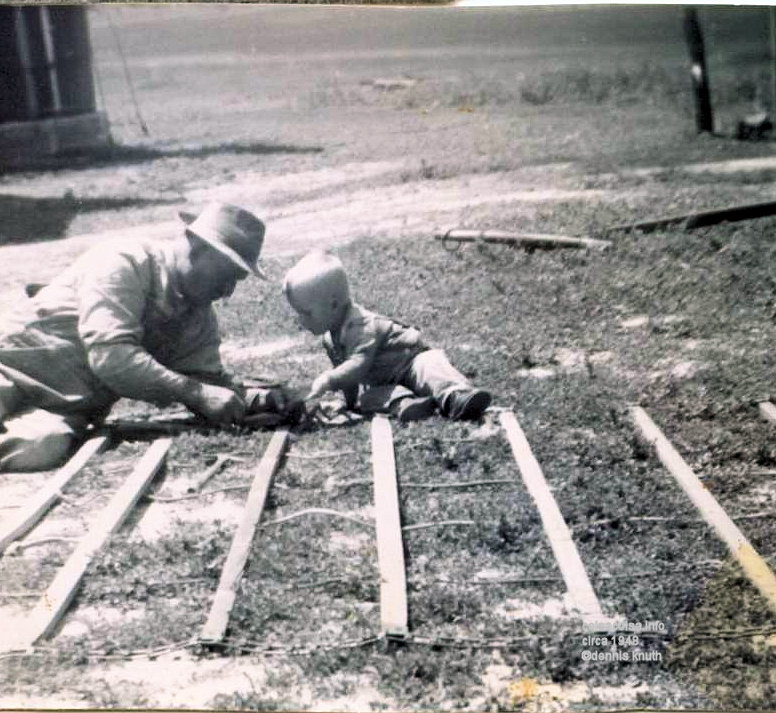 Dennis helps grandfather