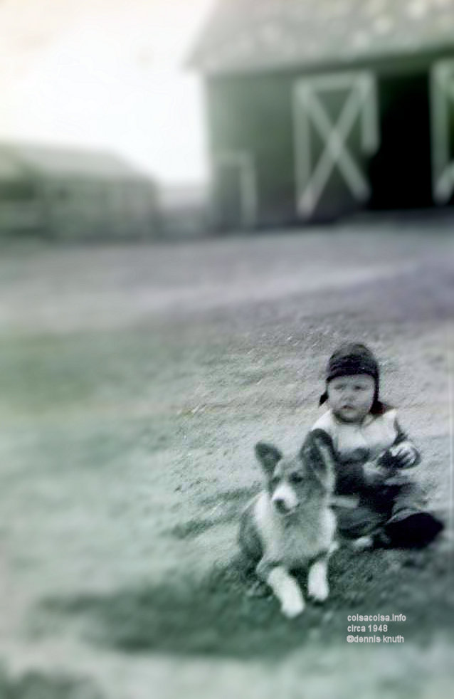 Dennis and Rover the collie 