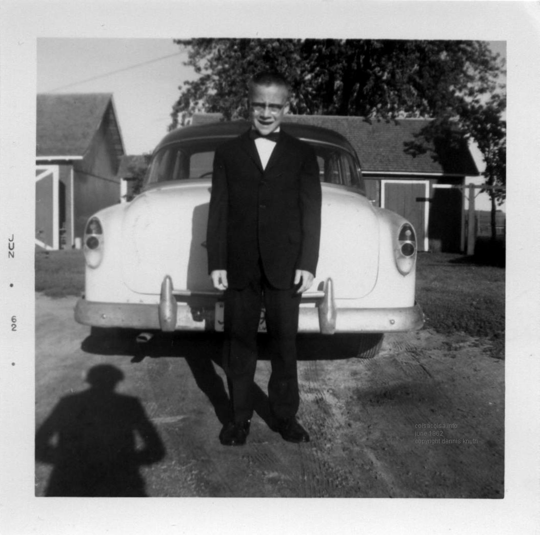Dennis in his bow tie on confirmation day