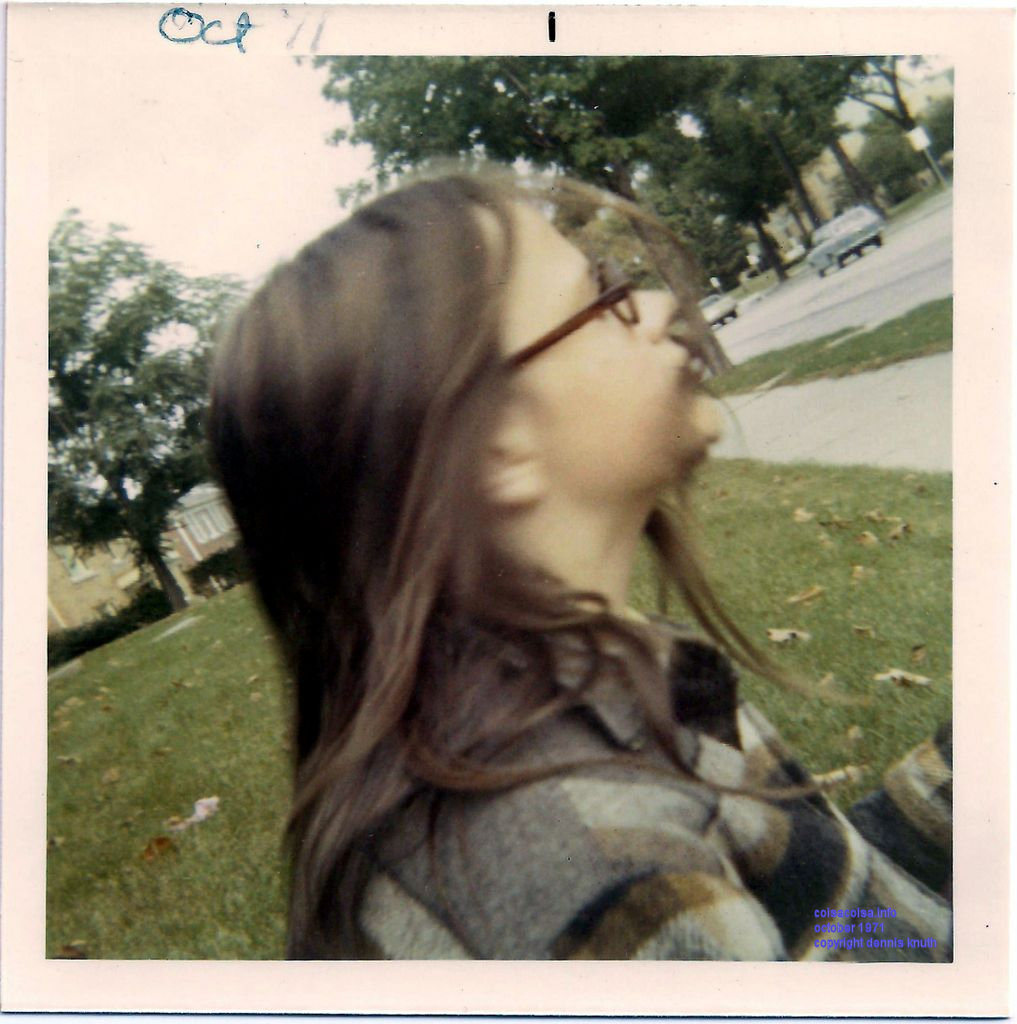 Sherri profile spinning her head away