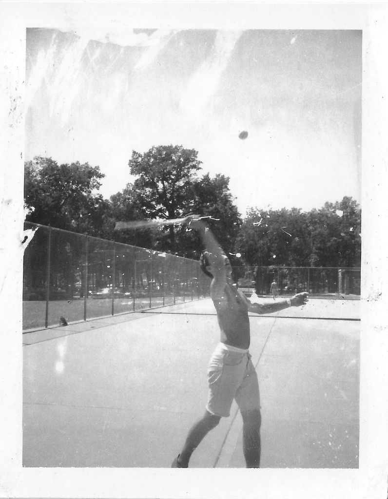 Wayne Keller serving