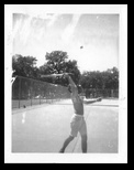 Wayne Keller serving
