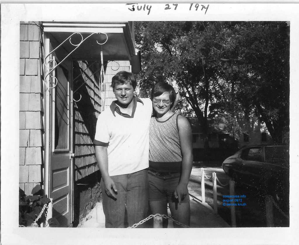 Best Friends Tom Randall and Dennis Knuth 1974