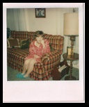 Showing the fuzzy slippers