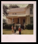 Michelle Debbie and Scott on the lawn