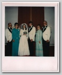 The Moore and Knuth familys with their newlywed kids
