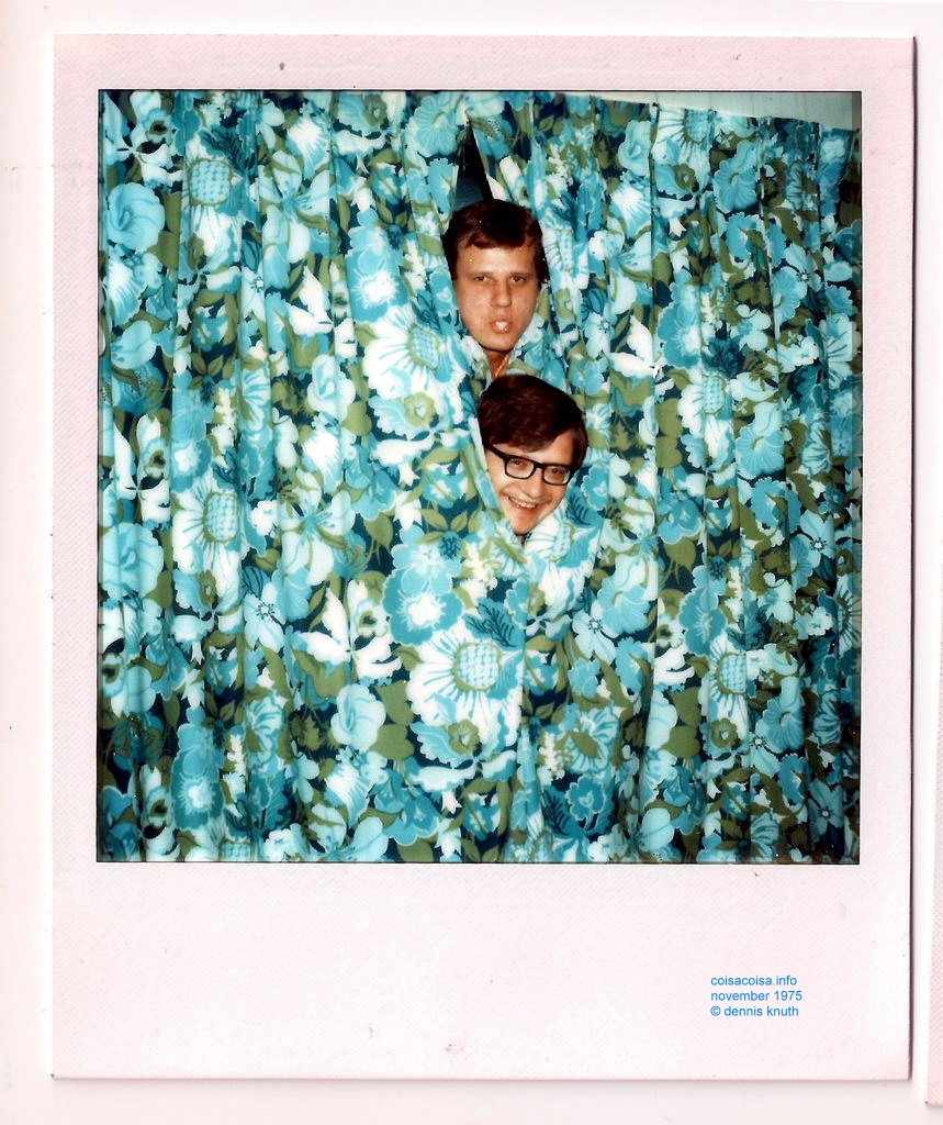 Dennis and Tom and a Shower Curtain