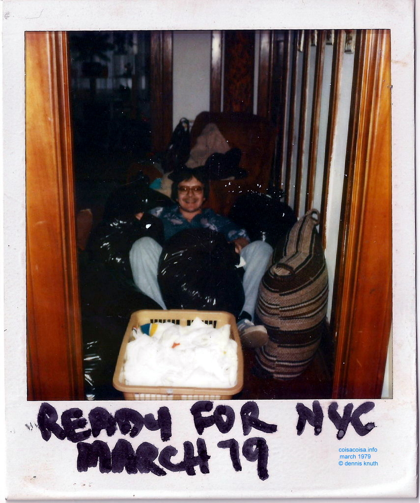 Dennis getting packed to move to New York