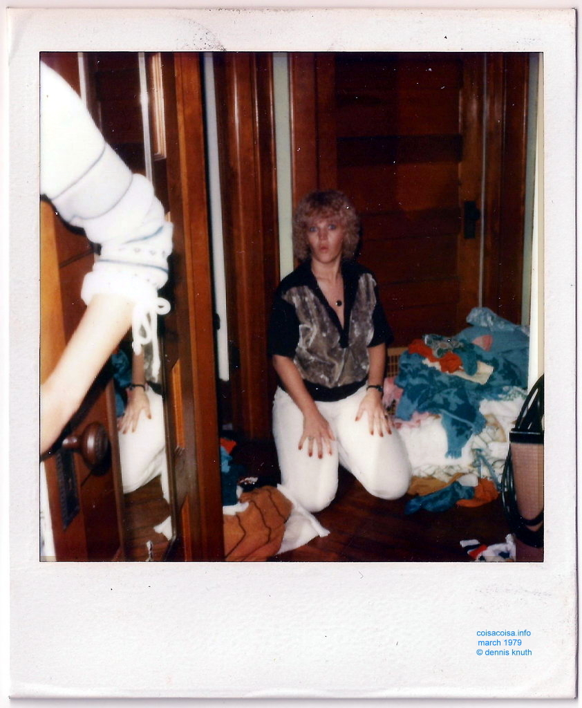 Connie Ida surprised by a camera flash