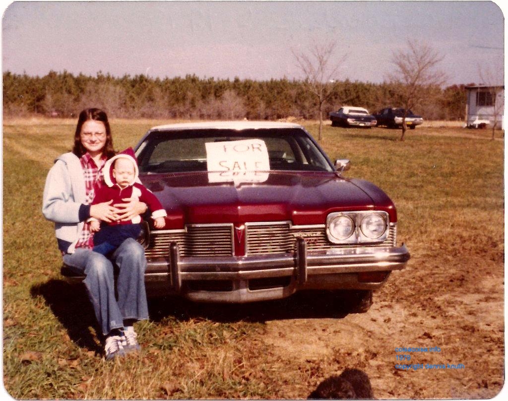 Nathan and Sherri with Dennis' Pontiac