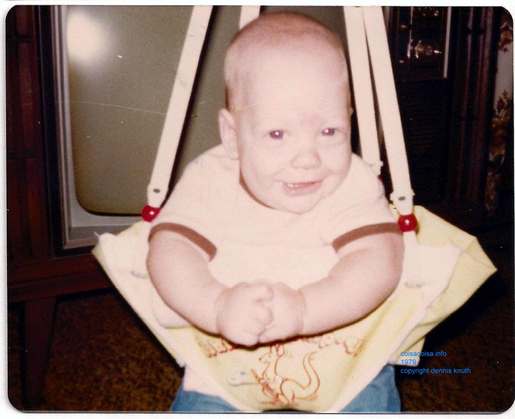 Nathan in a bouncing chair