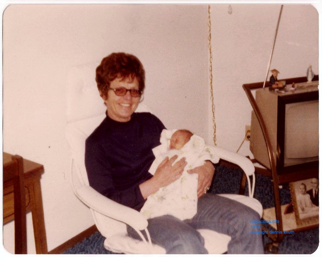 Emogene with her first Grandson