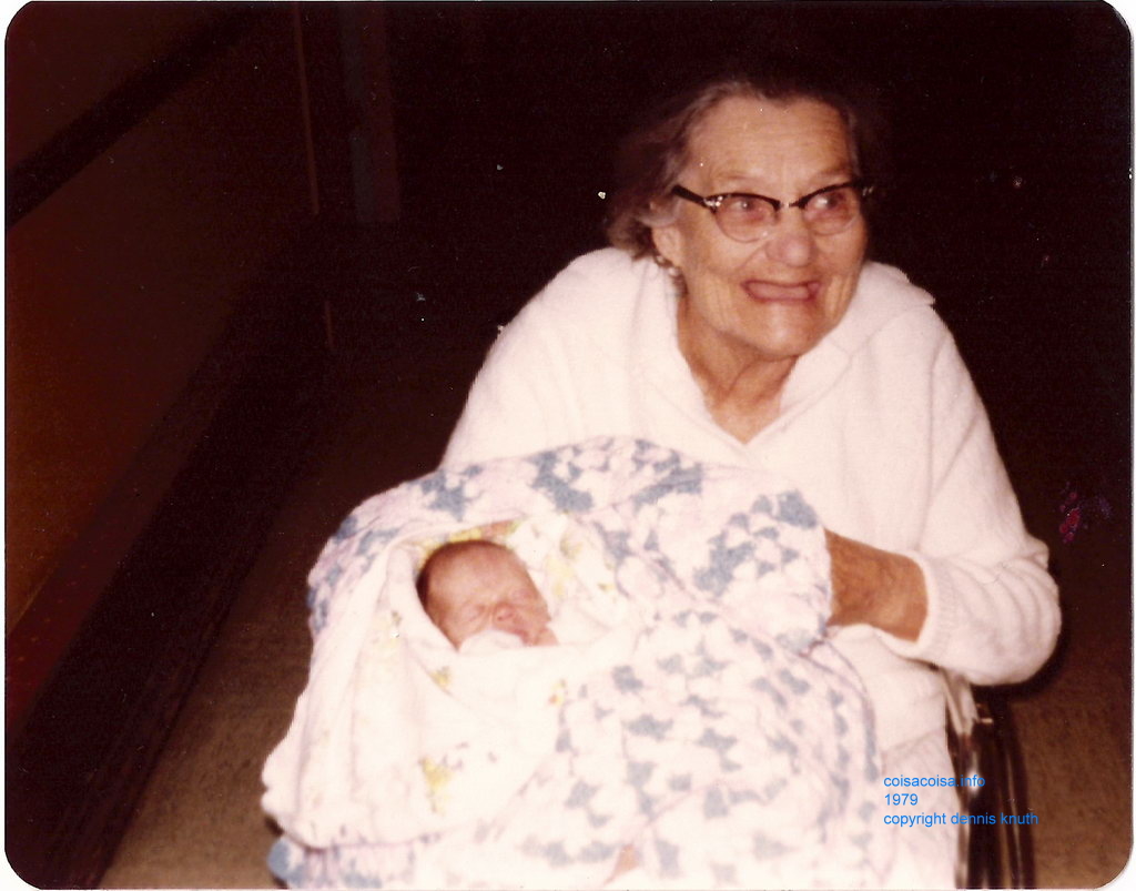 Rita Grams Kunert hold great grandson Nathan