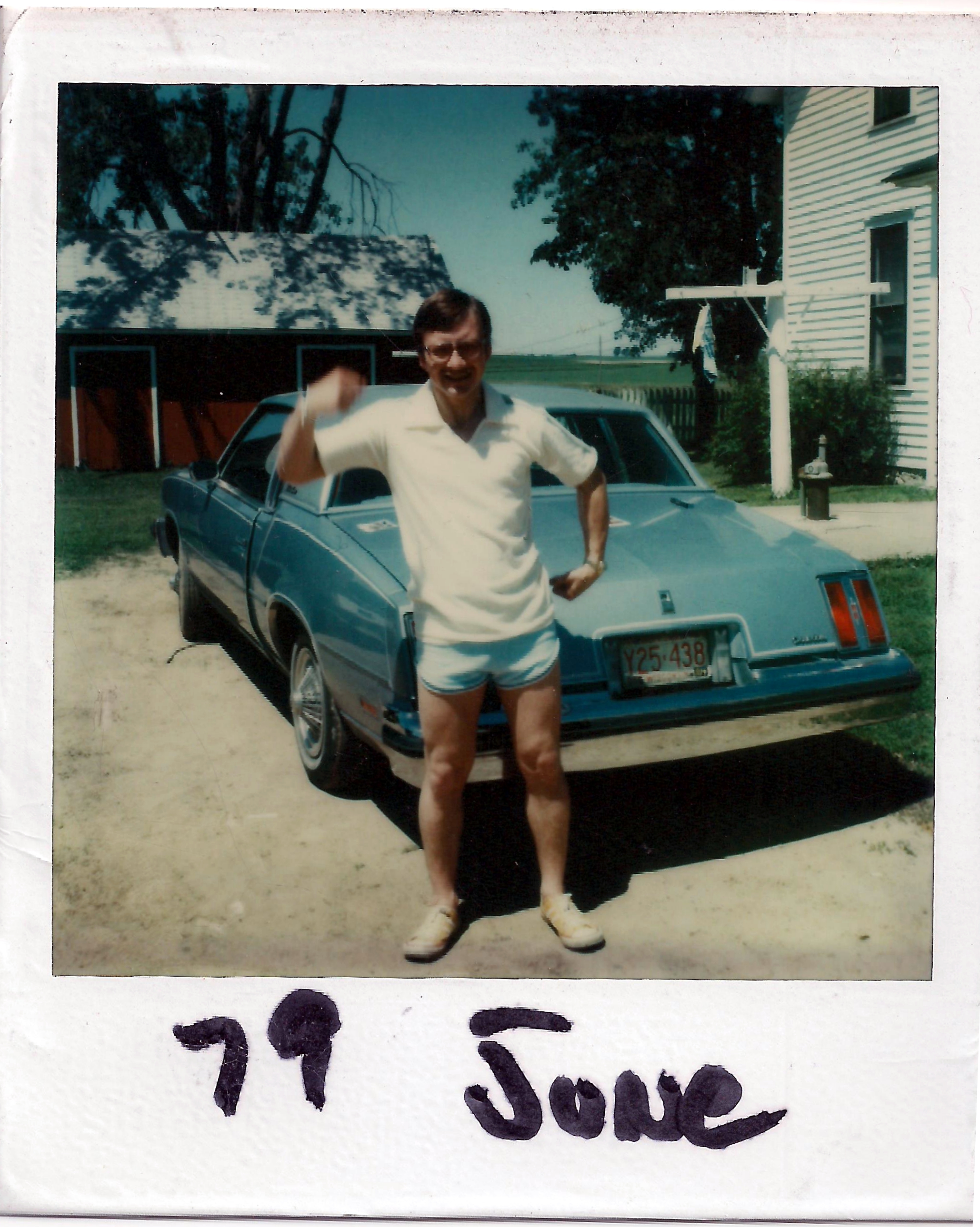 Dennis Knuth flexes his muscles