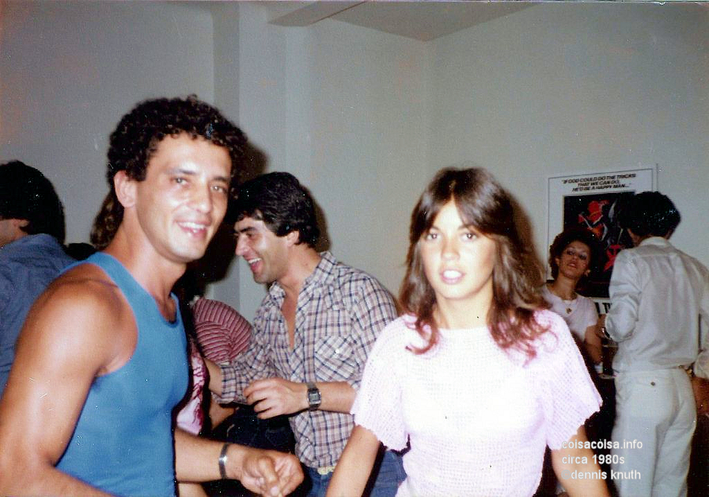 Jomar and Lidia, a friend, dance