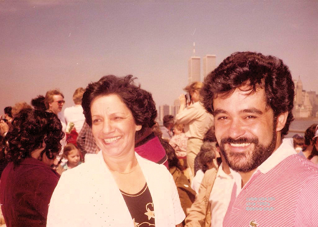 Vicentina and Helton on the Staten Island Ferry