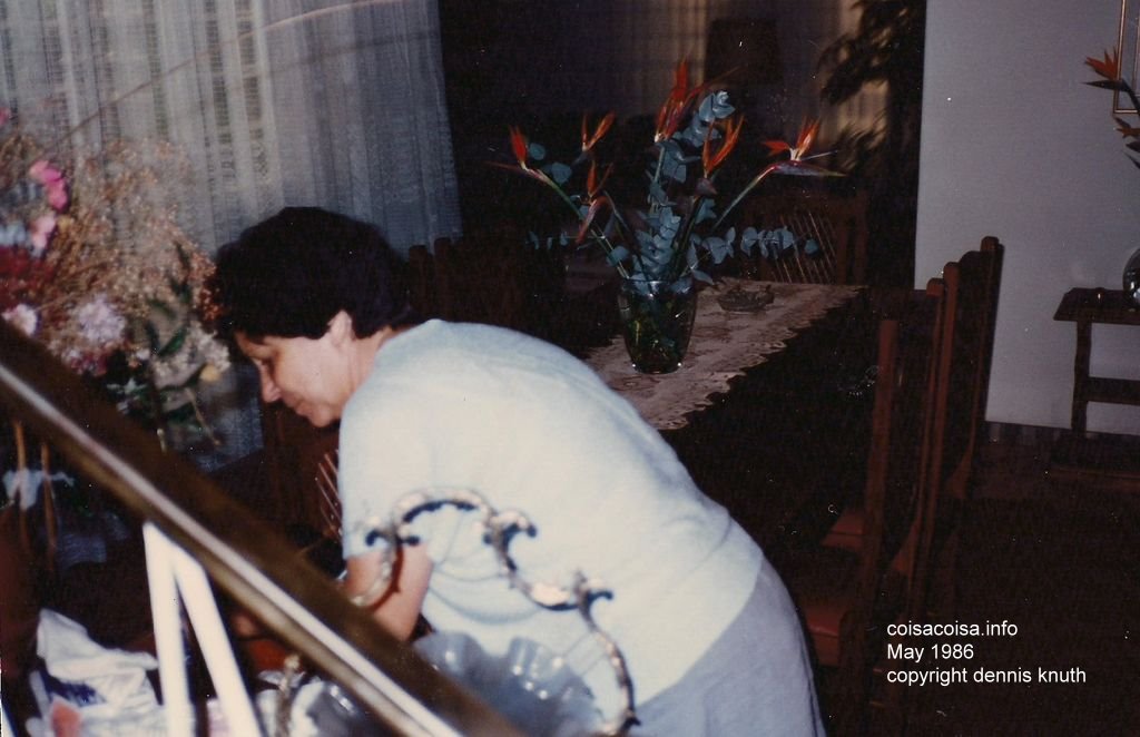 Vicentina caring for her home