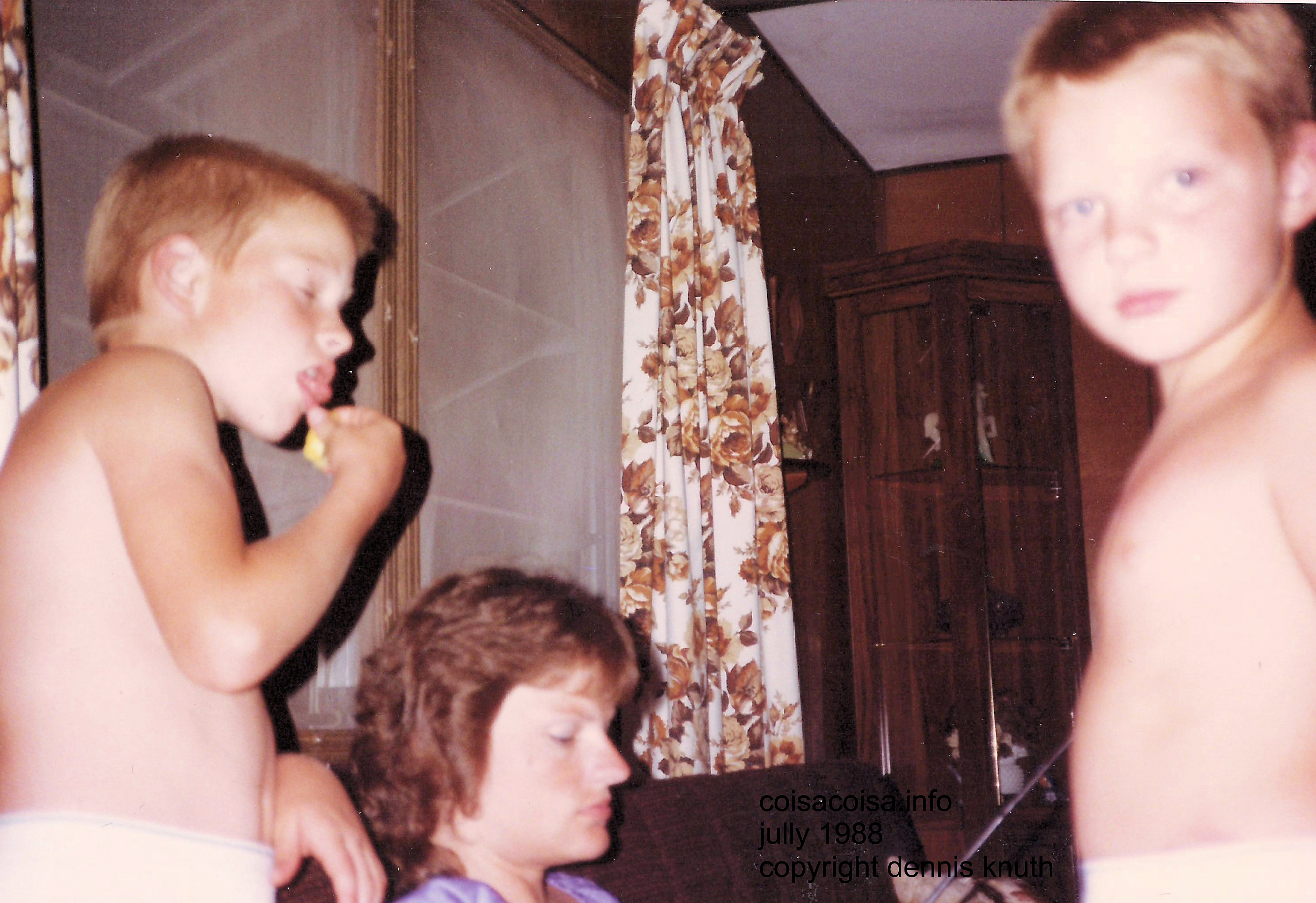 Justin and Nathan getting ready to go out