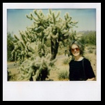 Sonya by a cactus