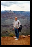 Dennis Knuth on the edge of the Grand Canyon
