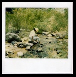 Regina cooling her feet