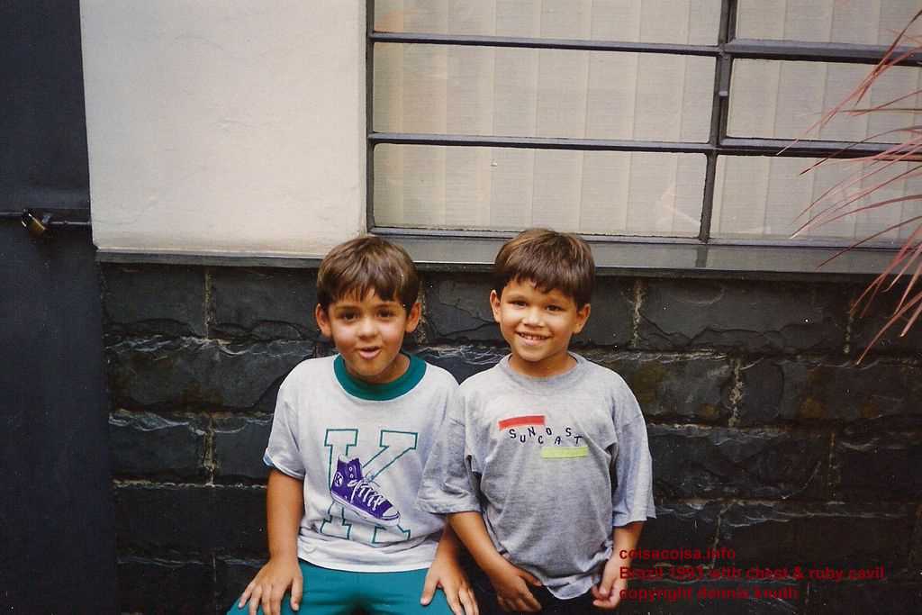 Helder's son Renato and his friend