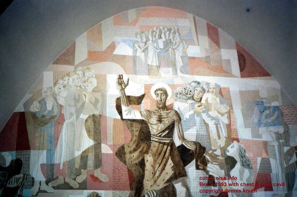 The Pampulha Church mural in 