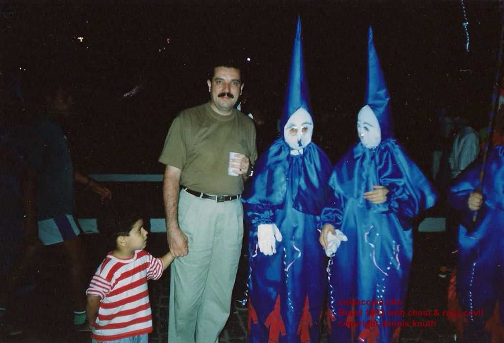 Traditional clowns with Raphael and Ricardo