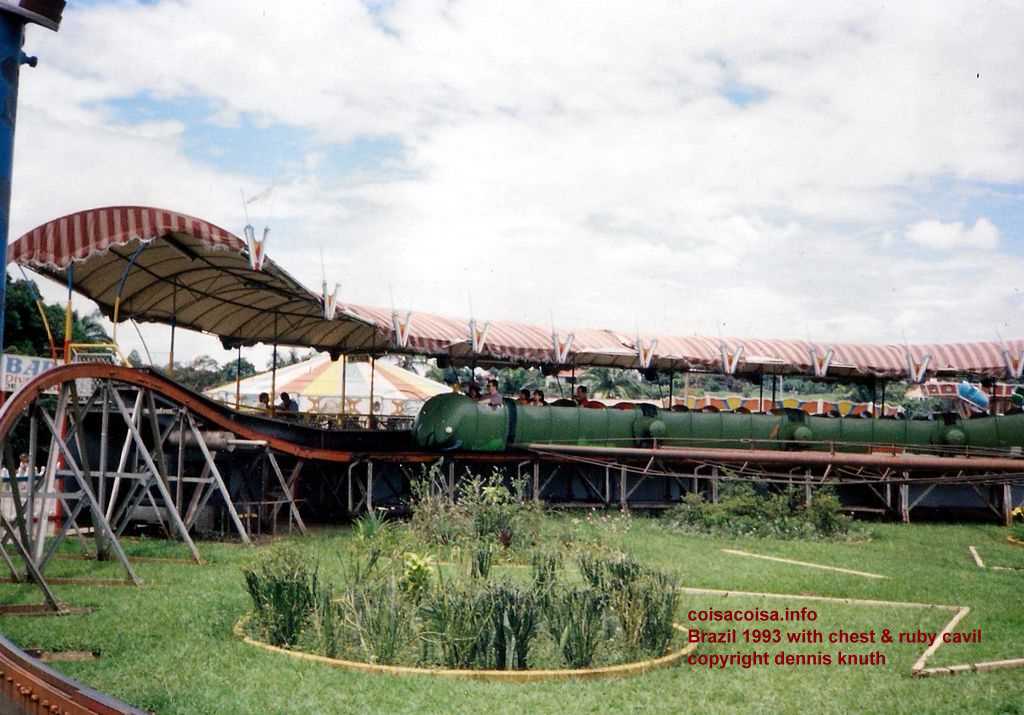 Riding a roller coaster Centipede