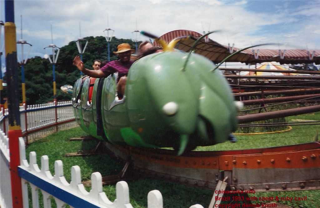 Ruby and Dennis on a Centipede Roller Coaster