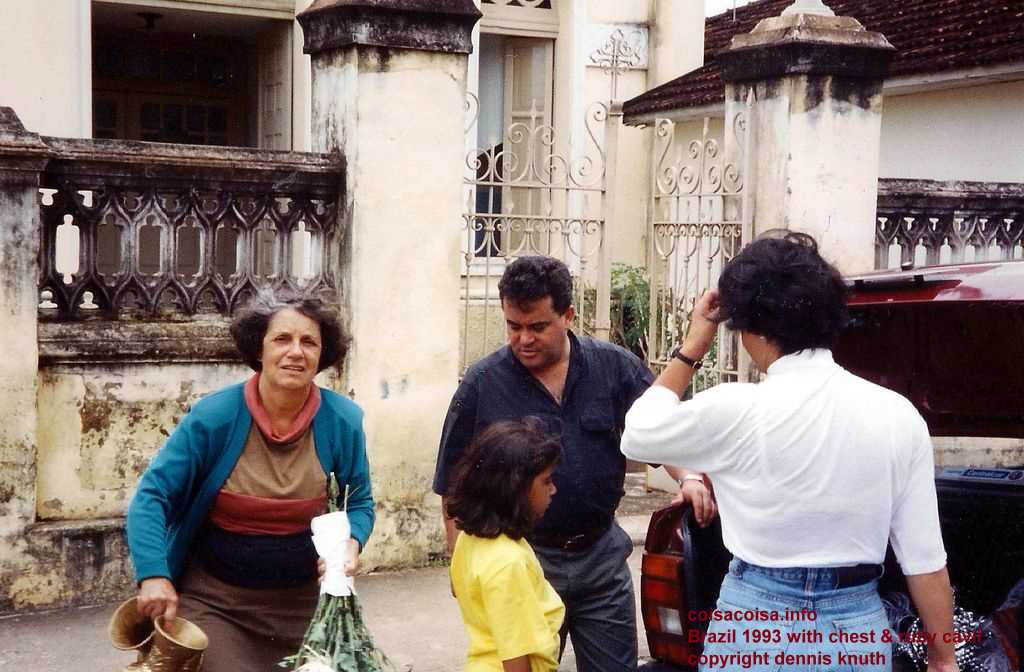 Helenice and her aunt herd the kids
