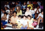 Guigui, Raphael and Vivianne watch the Samba Schools parade