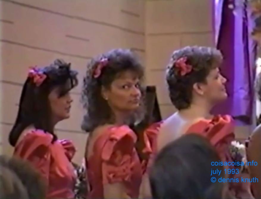 Sherri as a beautiful brides maid