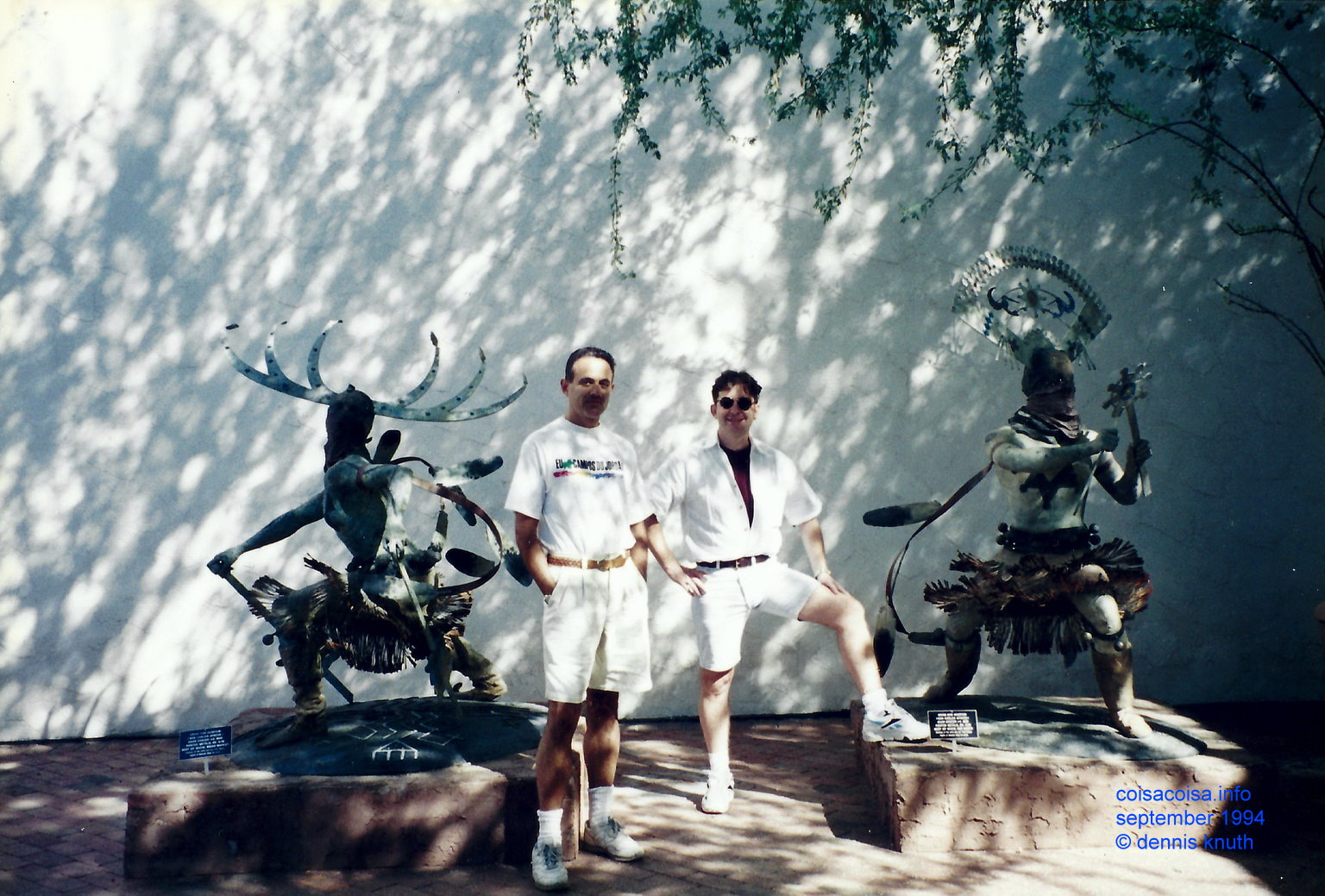 Sergio and Tom in the Courtyard at the Heard