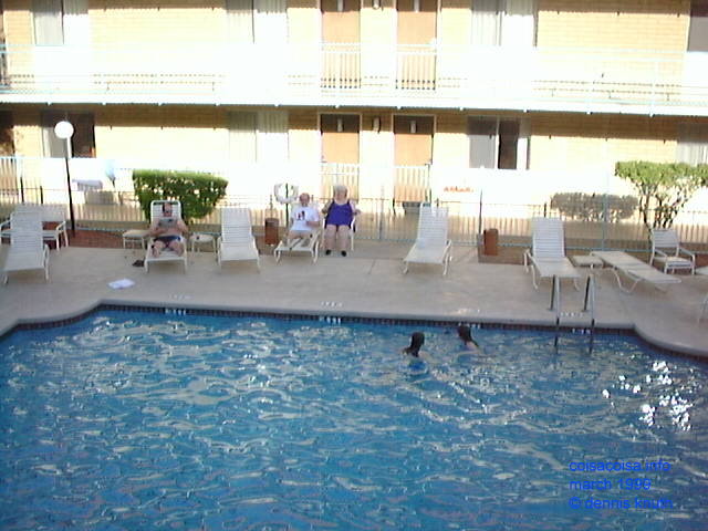 Gloria and Erv by the Pool in Arizona
