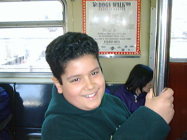 Raphael on the F Train