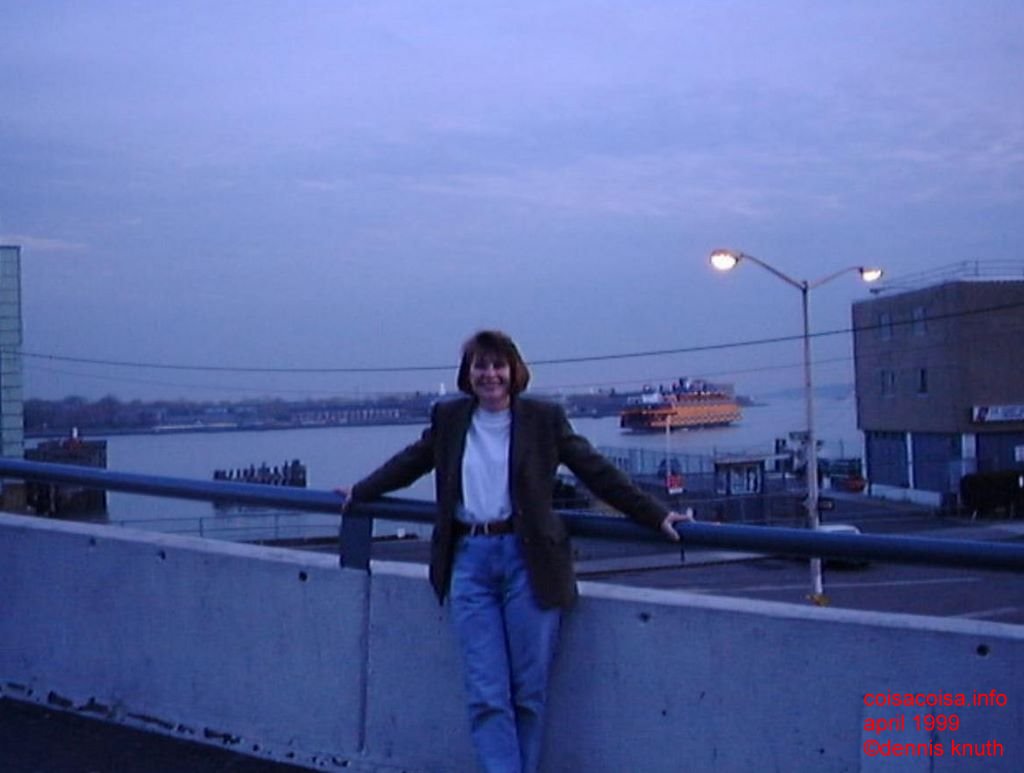 Pat at South Ferry waiting for the Staten Island Ferry