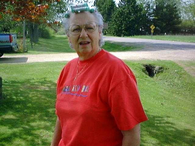 Ardith Brown Knuth in Curlers in 1999