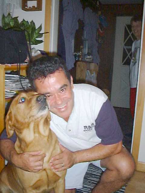 Helton and Toby, everyone's favoite dog