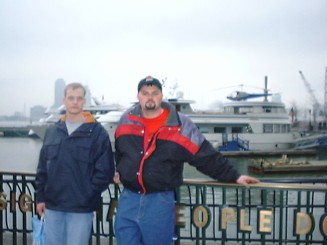 On the Hudson River with Jared and Nathan