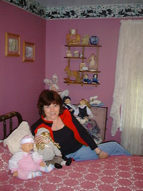 Rose admirining Ardiths Decorated Bedroom